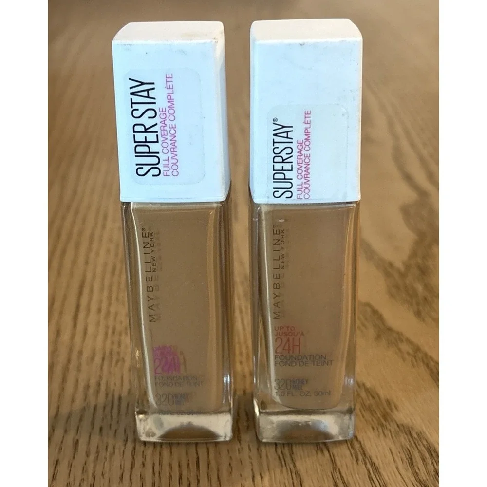 2 of Pack Maybelline Super Stay Active Wear 30H Liquid Foundations #320 HONEY